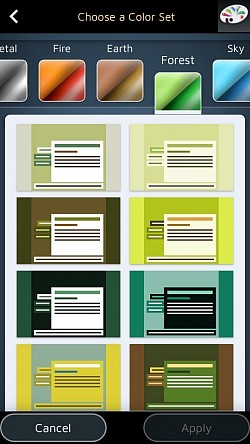 ஸ்மார்ட் பதிப்பில் தேர்வு செய்ய 56 வண்ண தீம்கள்.